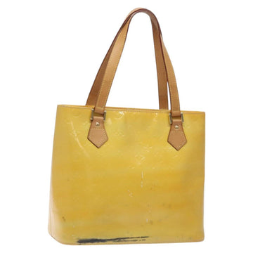 LOUIS VUITTON Monogram Vernis Houston Hand Bag Gris M91053 LV Auth th6122