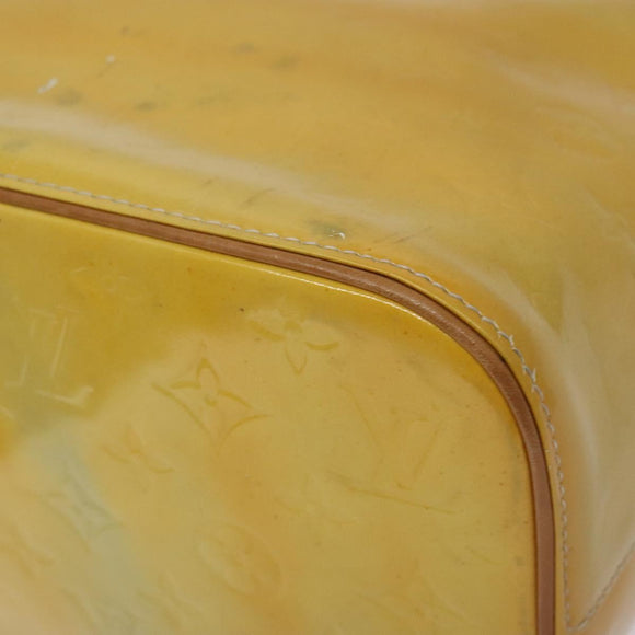 LOUIS VUITTON Monogram Vernis Houston Hand Bag Gris M91053 LV Auth th6122