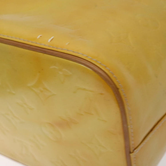 LOUIS VUITTON Monogram Vernis Houston Hand Bag Gris M91053 LV Auth th6122