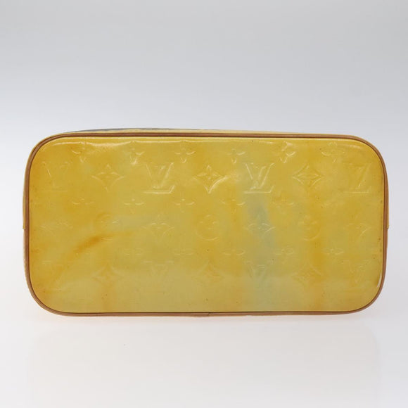 LOUIS VUITTON Monogram Vernis Houston Hand Bag Gris M91053 LV Auth th6122