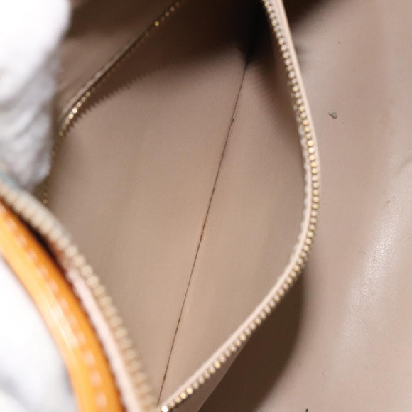 LOUIS VUITTON Monogram Vernis Houston Hand Bag Beige M91004 LV Auth th6124