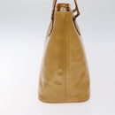 LOUIS VUITTON Monogram Vernis Houston Hand Bag Beige M91004 LV Auth th6124-5