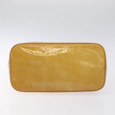 LOUIS VUITTON Monogram Vernis Houston Hand Bag Beige M91004 LV Auth th6124-9