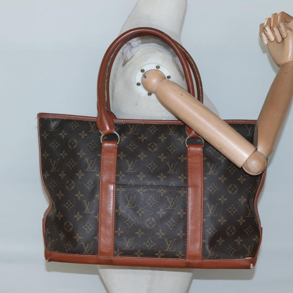 LOUIS VUITTON Monogram Sac Weekend PM Hand Bag M42425 LV Auth th6126