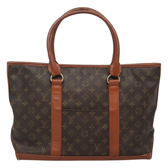 LOUIS VUITTON Monogram Sac Weekend PM Hand Bag M42425 LV Auth th6126