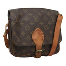 LOUIS VUITTON Monogram Cartouchiere MM Shoulder Bag M51253 LV Auth th6130-1