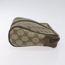 GUCCI GG Supreme Web Sherry Line Clutch Bag PVC Beige Red 89 01 012 Auth th6133-3