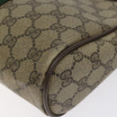 GUCCI GG Supreme Web Sherry Line Clutch Bag PVC Beige Red 89 01 012 Auth th6133-7