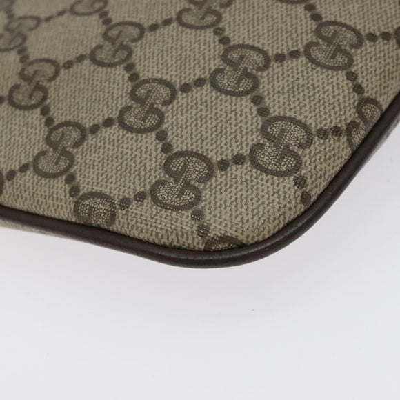 GUCCI GG Supreme Web Sherry Line Shoulder Bag PVC Beige 904 02 047 Auth th6138