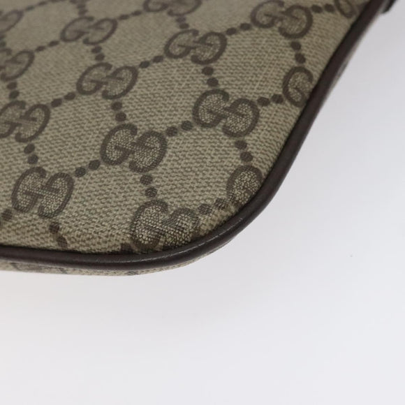 GUCCI GG Supreme Web Sherry Line Shoulder Bag PVC Beige 904 02 047 Auth th6138