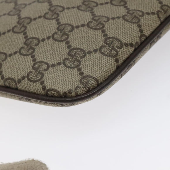 GUCCI GG Supreme Web Sherry Line Shoulder Bag PVC Beige 904 02 047 Auth th6138