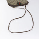 GUCCI GG Supreme Web Sherry Line Shoulder Bag PVC Beige 904 02 047 Auth th6138-7