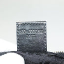 FENDI Zucchino Canvas Pouch Black Silver Auth th6144-17