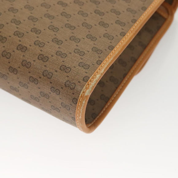 GUCCI Micro GG Supreme Shoulder Bag PVC Beige Gold 004 112 0264 Auth th6145