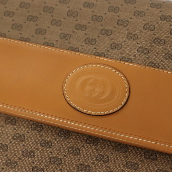 GUCCI Micro GG Supreme Shoulder Bag PVC Beige Gold 004 112 0264 Auth th6145