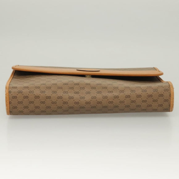 GUCCI Micro GG Supreme Shoulder Bag PVC Beige Gold 004 112 0264 Auth th6145