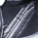 BALLY Quilted Chain Shoulder Bag Leather Black Gold Auth th6148-11