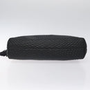 BALLY Quilted Chain Shoulder Bag Leather Black Gold Auth th6148-5