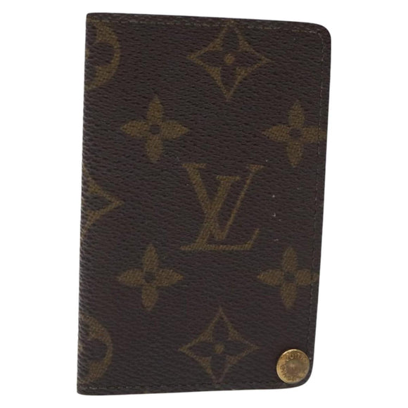 LOUIS VUITTON Monogram Porto Cartes Credit Pression Card Case M60937 Auth th6156