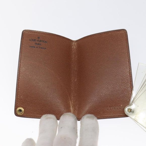 LOUIS VUITTON Monogram Porto Cartes Credit Pression Card Case M60937 Auth th6156