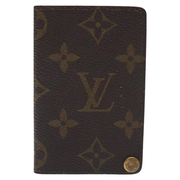 LOUIS VUITTON Monogram Porto Cartes Credit Pression Card Case M60937 Auth th6156