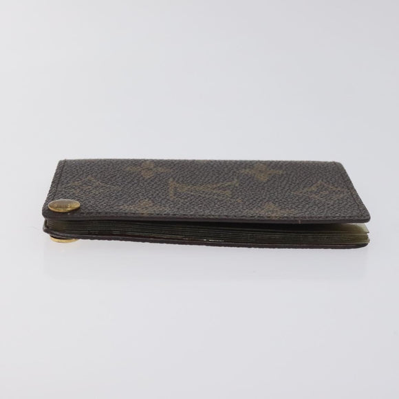 LOUIS VUITTON Monogram Porto Cartes Credit Pression Card Case M60937 Auth th6156