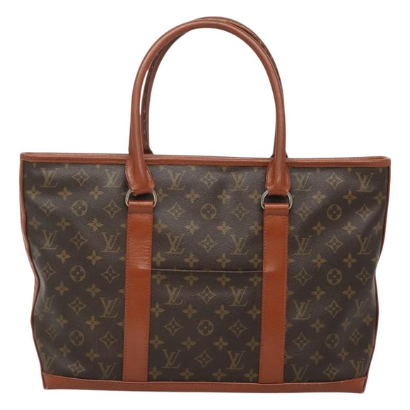 LOUIS VUITTON Monogram Sac Weekend PM Hand Bag M42425 LV Auth th6157