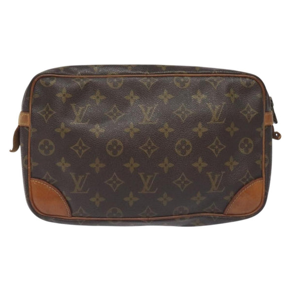 LOUIS VUITTON Monogram Compiegne 28 Clutch Bag M51845 LV Auth th6166