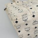 MCM Logogram Vicetos Tote Bag PVC Leather White Auth th6172-11