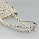 MCM Logogram Vicetos Tote Bag PVC Leather White Auth th6172-7