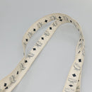 MCM Logogram Vicetos Tote Bag PVC Leather White Auth th6172-8