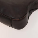 GUCCI Bamboo Hand Bag Leather 2way Brown Gold 001 2123 1577 Auth th6173-9