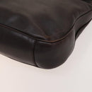 GUCCI Bamboo Hand Bag Leather 2way Brown Gold 001 2123 1577 Auth th6173-15