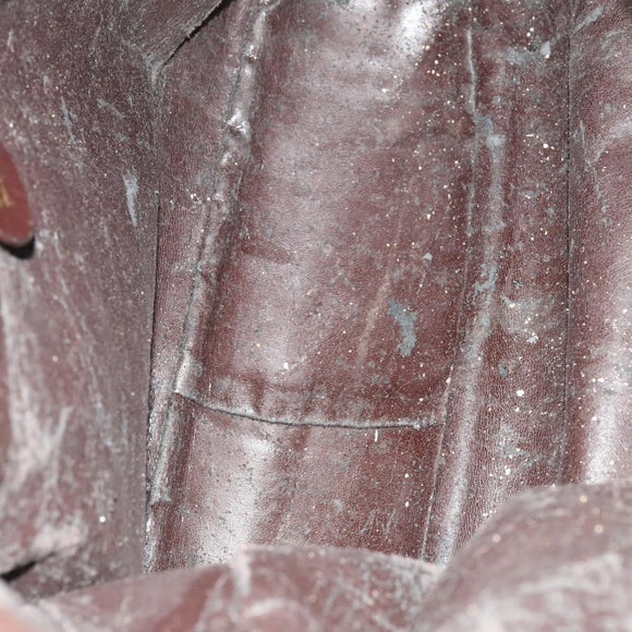 GUCCI Bamboo Hand Bag Leather 2way Brown Gold 001 2123 1577 Auth th6173