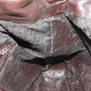 GUCCI Bamboo Hand Bag Leather 2way Brown Gold 001 2123 1577 Auth th6173-18