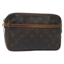 LOUIS VUITTON Monogram Compiegne 23 Clutch Bag M51847 LV Auth th6179-1