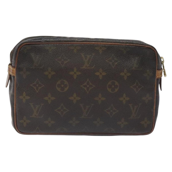 LOUIS VUITTON Monogram Compiegne 23 Clutch Bag M51847 LV Auth th6179