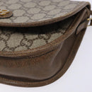 GUCCI GG Plus Supreme Shoulder Bag PVC Beige Gold Auth th6187-9