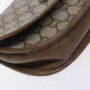 GUCCI GG Plus Supreme Shoulder Bag PVC Beige Gold Auth th6187-14