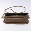 GUCCI GG Plus Supreme Shoulder Bag PVC Beige Gold Auth th6187-5