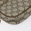 GUCCI GG Plus Supreme Shoulder Bag PVC Beige Auth th6188-16