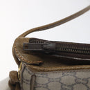 GUCCI GG Plus Supreme Shoulder Bag PVC Beige Auth th6188-10