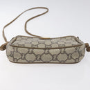 GUCCI GG Plus Supreme Shoulder Bag PVC Beige Auth th6188-5