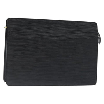 LOUIS VUITTON Epi Pochette Homme Clutch Bag Black Noir M52522 LV Auth th6189