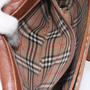 Burberrys Shoulder Bag Leather Brown Gold Auth th6199-19