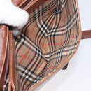Burberrys Shoulder Bag Leather Brown Gold Auth th6199-12
