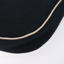 BURBERRY Shoulder Bag Canvas Navy Silver Auth th6201-15