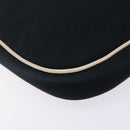 BURBERRY Shoulder Bag Canvas Navy Silver Auth th6201-16