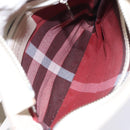 BURBERRY Shoulder Bag Canvas Navy Silver Auth th6201-11