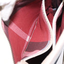 BURBERRY Shoulder Bag Canvas Navy Silver Auth th6201-12